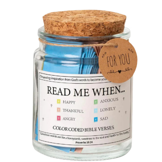 Bible Verse Jar,Read Me for Emotions and Feelings