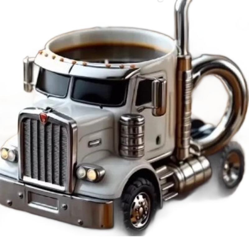 Semi-Truck Coffee Mugs Stainless Steel Handcrafted Coffee Mug